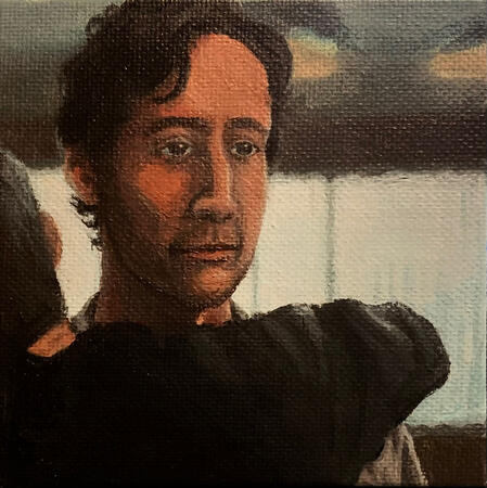 4in acrylic painting